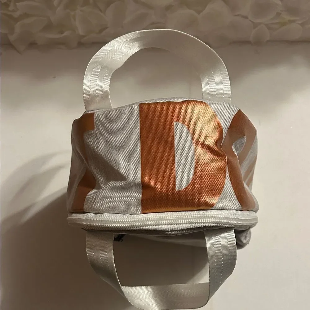 Nike Light Gray Backpack with Orange Logo
